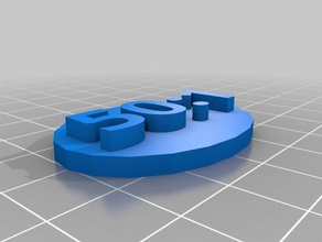 50 1 Kraftstoff-mix-Abzeichen tools 3d print model - Mito3D