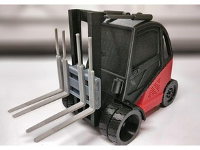 fenwick linde h40 Gabelstapler von beweglichen teilen automotive botw chariot elevateur Gabel xtremepower zoltan3d 3d print model - Mito3D