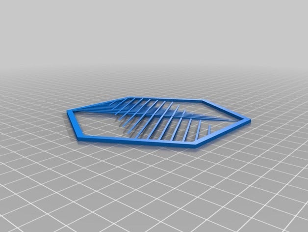 customizable 100hex object 2d art 3D print model - Mito3D