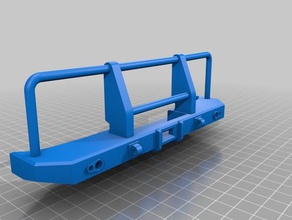 another reinforced rc front bumper r c vehicles rock crawler truck 3d print model - Mito3D