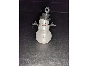 illuminated snowman ornament decor christmas decoration ornaments 3d print model - Mito3D
