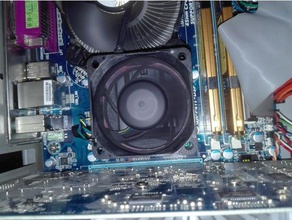 gigabyte-ga-p41t-d3p chipset ventilateur refroidisseur de soutien ordinateur 3d print model - Mito3D