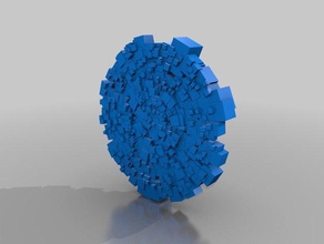 weird fractal cube sphere math art 3d print model - Mito3D