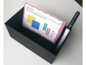 boîte de jouer l'enseignement cartes pen compartiment l'organisation la salle classe stylos porte-stylo à l'école primaire 3d print model - Mito3D
