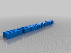 meu texto personalizado porta-lápis ibns novo sinais e logotipos 3d print model - Mito3D