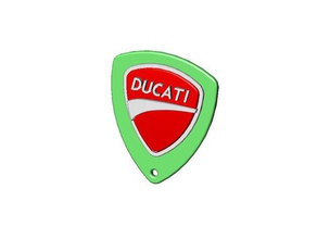ducati logo keyring signs & logos 3d print model - Mito3D