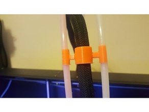 qidi-tech cable feeding tube holder 3d printer accessories qidi extruder tech 1 3d print model - Mito3D