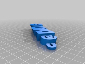 diane abs Anahtarlık özelleştirilmiş 3d print model - Mito3D