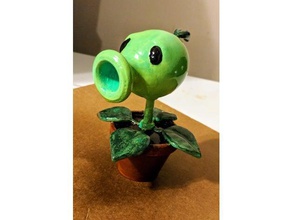 pvz peashooter video games pea shooter plants vs zombies 3d print model - Mito3D