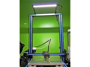 easy inexpensive dimmable led all 2020 2040 frames cr-10 etc 3d printer accessories cr10 creality holder mount 3d print model - Mito3D