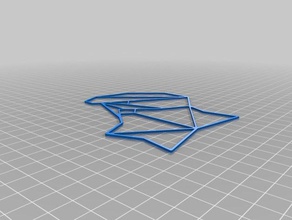 meine individuelle origami-cute fox 2d-Kunst kundengebundene 3d print model - Mito3D