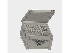 caixa de munição 25x25mm brinquedo & acessórios para jogos paisagem wargames wh40k 3d print model - Mito3D
