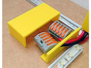 slide-off junction box cover wago 222 221 terminal-Anschlüsse 3d Drucker Zubehör - die Verdrahtung 3d print model - Mito3D