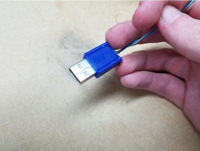 coperchio usb l'elettronica caso casi il caricabatterie fai da te cavo di 3d print model - Mito3D