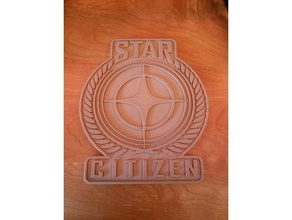 star citizen-coaster Schilder & logos Achterbahn trinken coaster logo citizen 3d print model - Mito3D