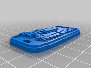 larissa mariano Schlüsselanhänger kundengebundene 3d print model - Mito3D