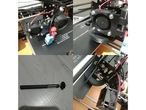 anet a8 extruder fan open adjustable handle automatic leveling sensor 3d printer parts 3d print model - Mito3D