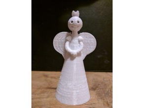 ange de noël décoration décor l'ange chritsmas 3d print model - Mito3D