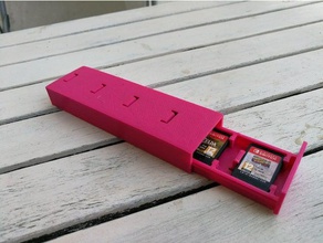 nintendo oyun kartı tutucu - çekmece stil anahtarı video oyunları geçin oyunu 3d print model - Mito3D