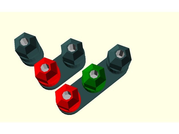 4mm terminals electronics terminal block strip 3D print model - Mito3D