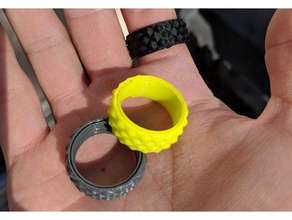 spinner anello anelli zigrinata 3d print model - Mito3D