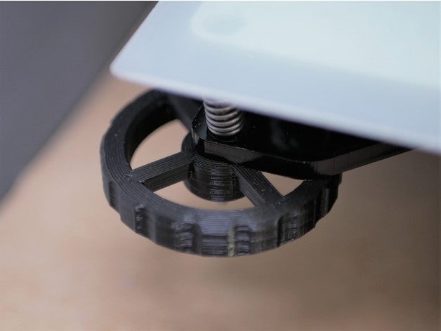 tevo tarantula thumb screw v2 bed leveling 3d printer parts heated thumbnut thumbscrew 3D print model - Mito3D