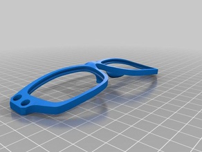 Armloser Brille frames Schattierungen 3d print model - Mito3D