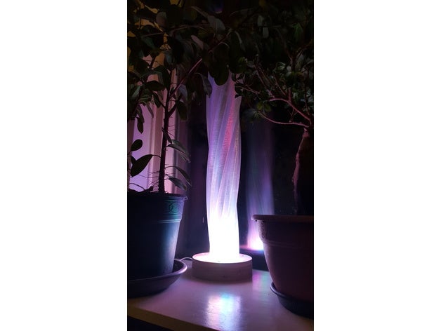 pentagramma vaso famiglia di fiori la lampada le lampade paralume spiralized spirale modalità stampa twisted il i vasi 3D print model - Mito3D