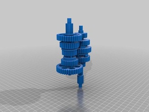 manual motorcycle gearbox vehicles engine model 3d print model - Mito3D