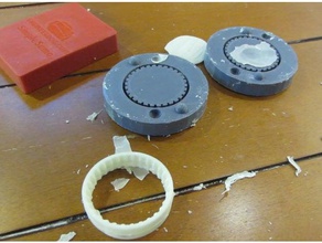 mini-sumo de los neumáticos del molde fundición la robótica el moho ciencia silicona sumo banda rodadura 3d print model - Mito3D