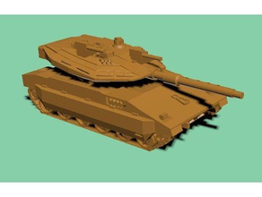 merkava mk4 tanque de 15mm ud101518 juegos y juguetes pieza del juego modelo 3d print model - Mito3D