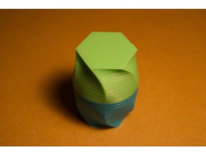 pequeño giro del contenedor organización cuadro pequeña caja las piezas pequeñas de almacenamiento la rosca twist trenzado 3d print model - Mito3D