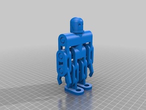 xavibot Spielzeug & Spiele action-Figur artikuliert Figur einfach drucken Gelenk Gelenk-Figur voll bewegliche press fit Roboter - 3d print model - Mito3D