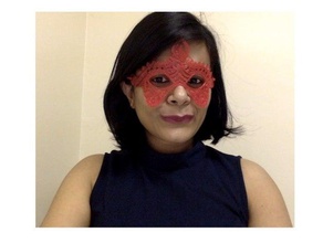 Stampato in 3d masquerade mask donne La stampa Stampante maschera di halloween la womens donna moda 3d print model - Mito3D