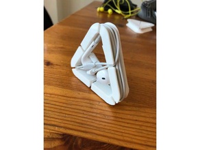 ear phone organizer audio apple cable management earphone holder iphone 3d print model - Mito3D