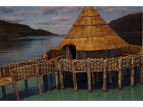 crannog Gebäude & Strukturen 28 celtic historisch ist wargaming 3d print model - Mito3D