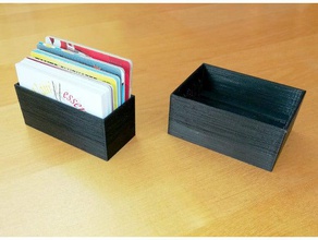 box-style credit card loyalty id holder organization boxes stand 3d print model - Mito3D
