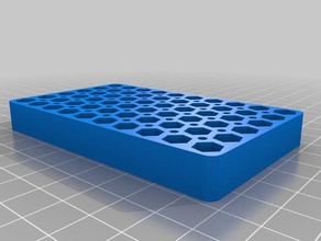 60 bit tavolo quadrato utensili & caselle su misura 3d print model - Mito3D