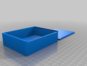 my customized box sliding top containers 3d print model - Mito3D