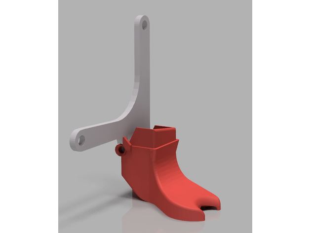 2 2x çoğaltıcı blower koli özetlenebilir 3d yazıcı parçaları aktif soğutma hava akımı kanalı fan akış nozzle pivot monte edin çoğalıcı replicator 3D print model - Mito3D