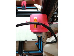 cr-10 extruder cover guide remix 3d printer parts creality extruder-cover filament-guide 3d print model - Mito3D