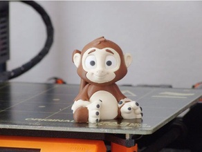 sims monkey multi-material animals dual extrusion multi-color multi-extrusion 3d print model - Mito3D