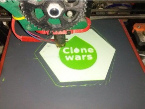 clone wars logotipo hex gono para 100hex reto oshwdem'17 a arte 3d print model - Mito3D