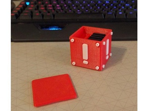 interruttore di blocco cartuccia caso video giochi la gioco mario bros brox nintendo archiviazione super scatola dell'interruttore 3d print model - Mito3D