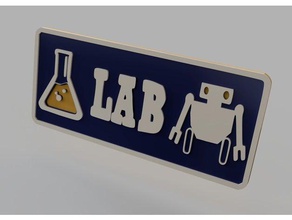 lanius laboratoire signe de l'organisation chimique lab la robotique 3d print model - Mito3D