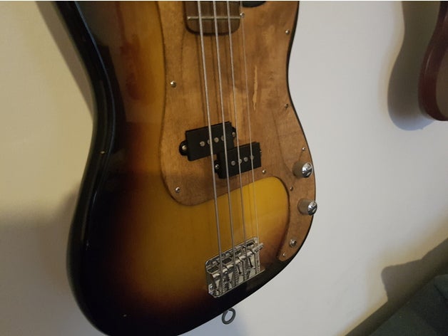 p-bass pickup tapa de la guitarra baja música el bajo cubierta recogida 3D print model - Mito3D