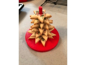 christmas cookie tree kit kitchen & dining cutter 3d print model - Mito3D