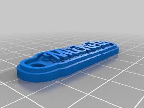 michele keychains customized 3d print model - Mito3D