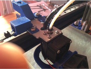 anet a2 x axis tensioner belt clamp mgn12 rail 3d printer parts 3d print model - Mito3D