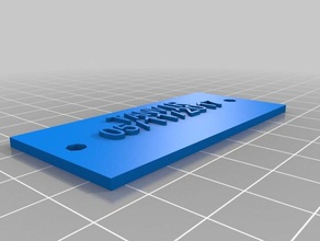 t plaque - Organisation kundengebundene 3d print model - Mito3D